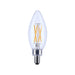 Satco S21274 5.5W B11 LED Filament Bulb, E12 Base, 3000K, Clear
