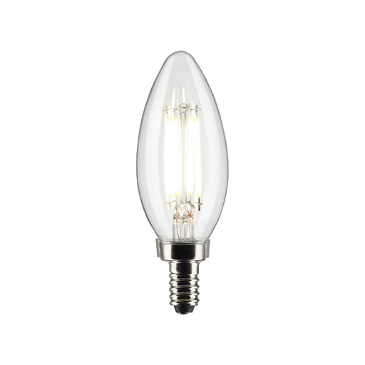 Satco S21276 5.5W B11 LED Filament Bulb, E12 Base, 4000K, Clear