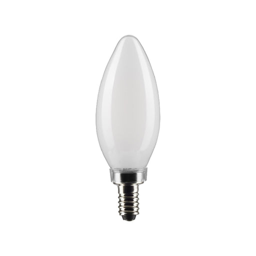 Satco S21281 5.5W B11 LED Filament Bulb, E12 Base, 5000K, Frost