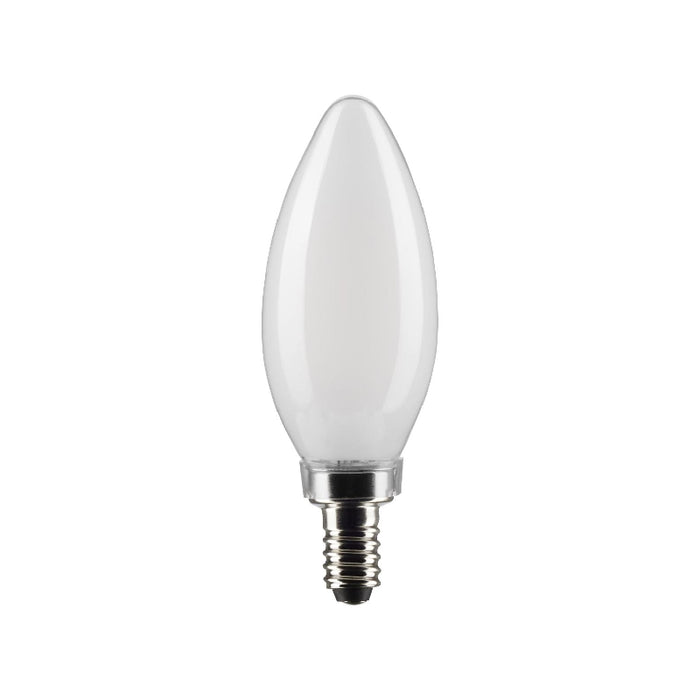Satco S21281 5.5W B11 LED Filament Bulb, E12 Base, 5000K, Frost