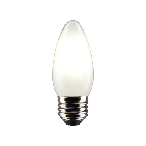 Satco S21293 5.5W B11 LED Filament Bulb, E26 Base, 4000K, Frost