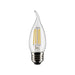 Satco S21319 5.5W CA10 LED Bulb, E26 Base, 4000K, Clear
