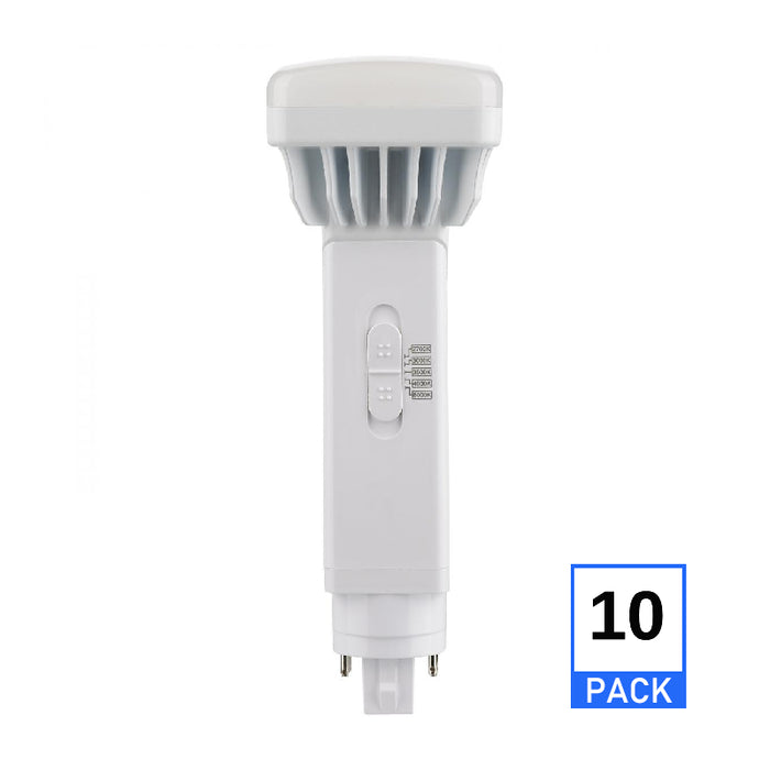 Satco S21412 16W PL 4-Pin LED Bulb, G24q Base, CCT Selectable, 10-Pack