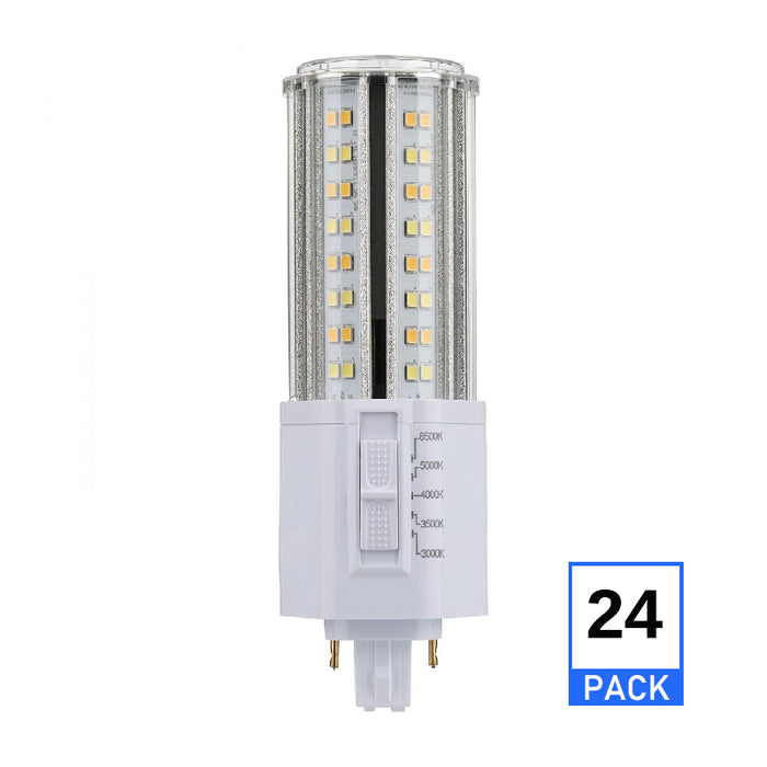 Satco S21415 22W PL LED Bulb, G24d Base, 5CCT Selectable, 24-Pack