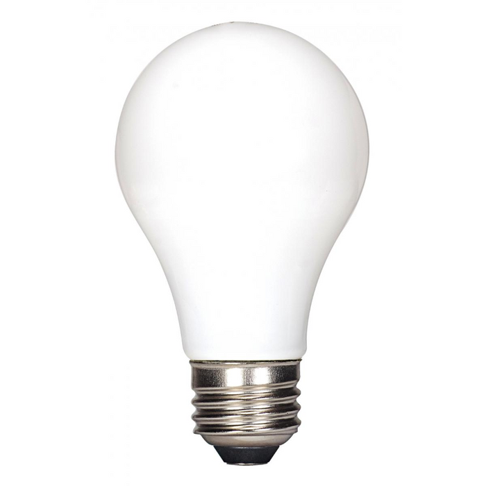 Satco S21714 7.5W A19 Dimmable LED Filament Bulb, E26 Base, 2700K, Soft White, 4-Pack