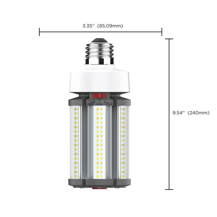 Satco S23140 45W/36W/27W LED HID, Corncob, 3CCT Selectable, E26 Base, 100-277V, Type B