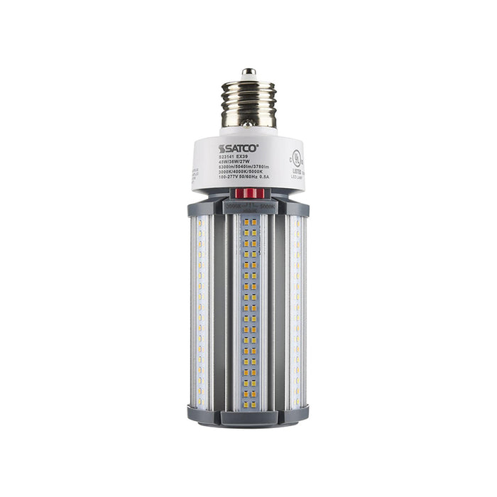 Satco S23141 45W/36W/27W LED HID, Corncob, 3CCT Selectable, EX39 Base, 100-277V, Type B