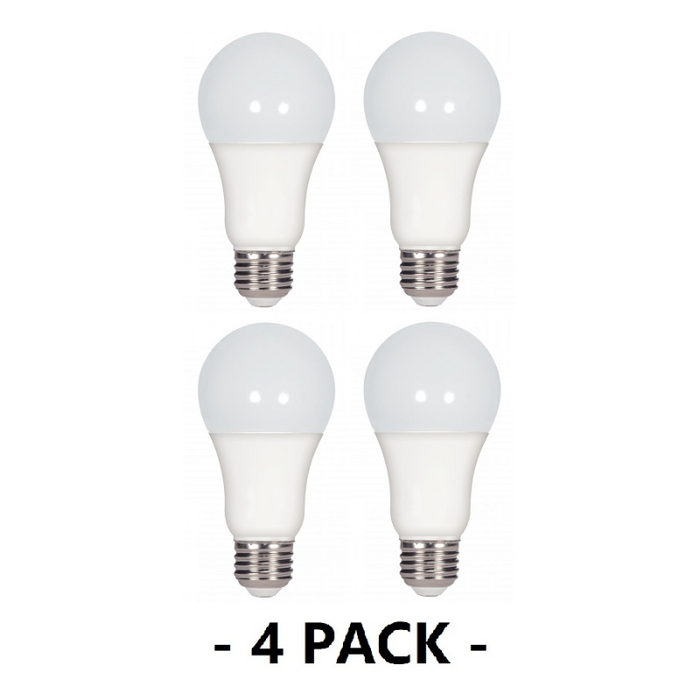Satco S28790 15.5W A19 Non-Dimmable LED Bulb, 5000K, 4-Pack