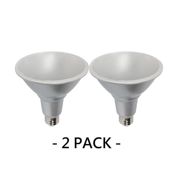 Satco S29457 15W PAR38 LED Bulb, 60° Beam Angle, 3000K (Pack of 2)