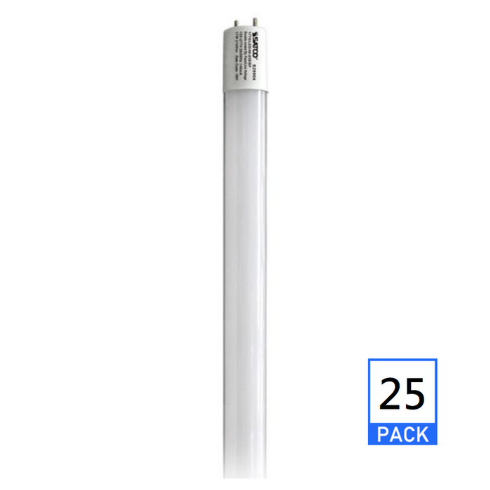 Satco S29904 17W 48'' T8 LED Linear Bulb, 3000K, 25-Pack