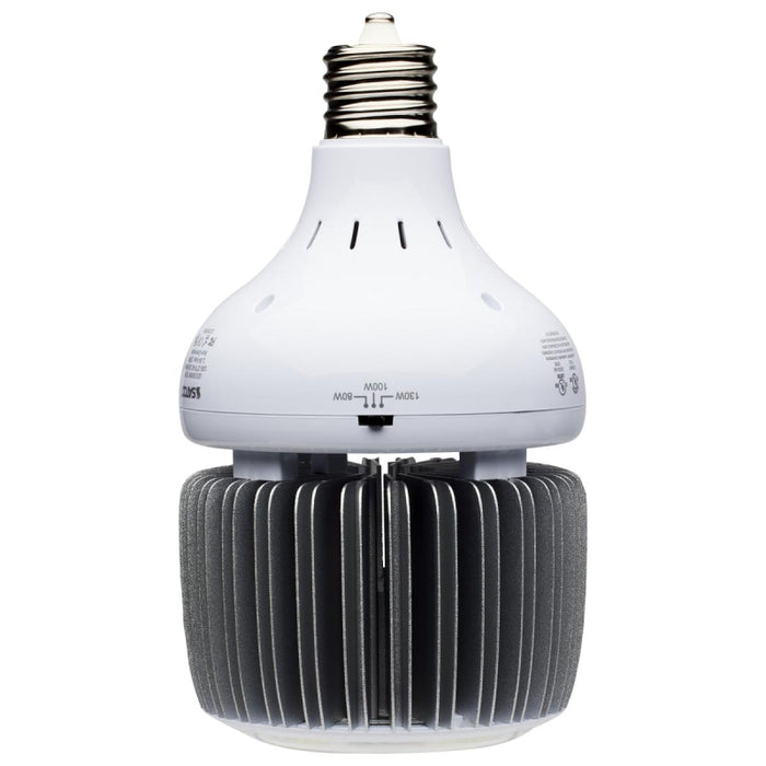 Satco S33115 80W/100W/130W LED HID, Hi-Bay, 5000K, EX39 Base, 120-277V, Type B