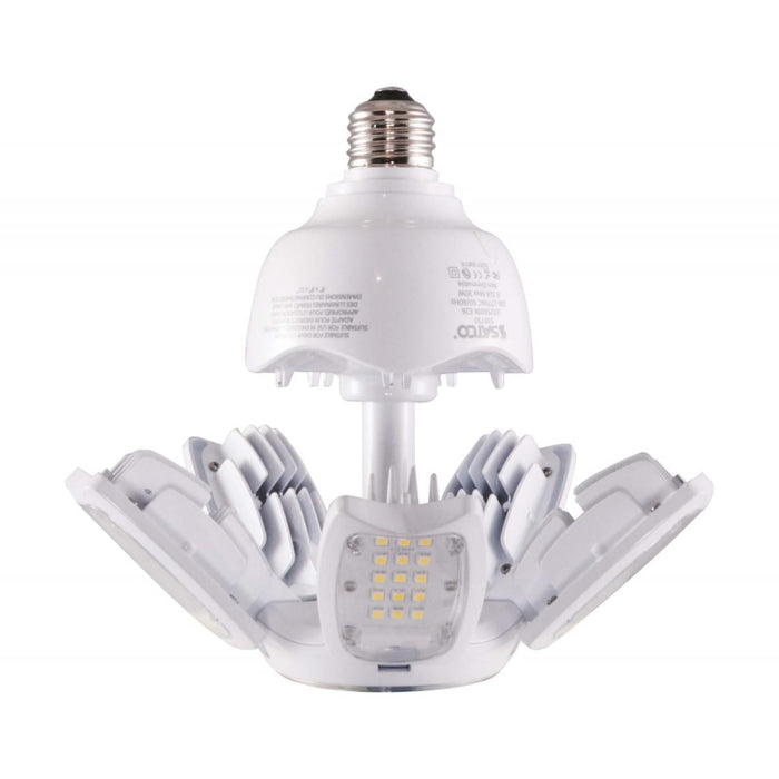 Satco S39768 30W LED HID Replacement, Corncob; 2700K; Medium Base; 120-277V; Type B; Adjustable Beam