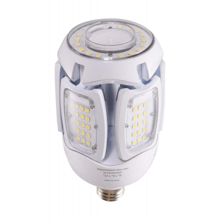 Satco S39768 30W LED HID Replacement, Corncob; 2700K; Medium Base; 120-277V; Type B; Adjustable Beam