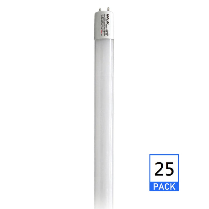 Satco S39926 12W 36" T8 LED Linear Bulb, 3000K, 25-Pack Ballast Bypass 120-277V