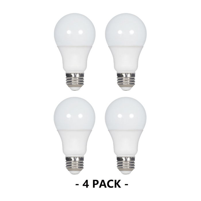 Satco S8594 5.5W A19 5000K Non-Dimmable  LED Bulb, 4-Pack