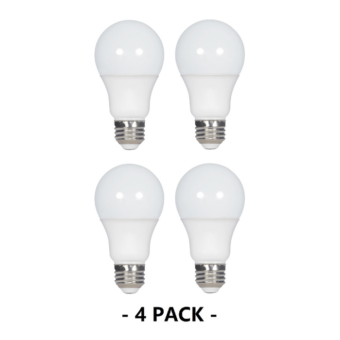 Satco S8564 12.5W A19 2700K Non-Dimmable LED Bulb, 4-Pack