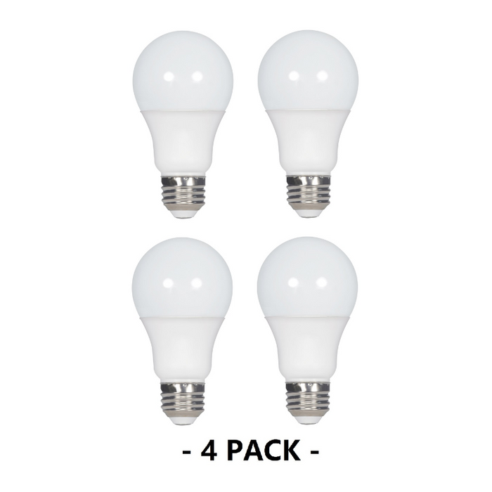 Satco S8568 15.5W A19 5000K Non-Dimmable LED Bulb, 4-Pack
