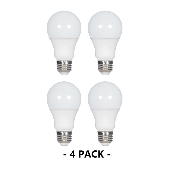 Satco S8566 15.5W A19 2700K Non-Dimmable LED Bulb, 4-Pack