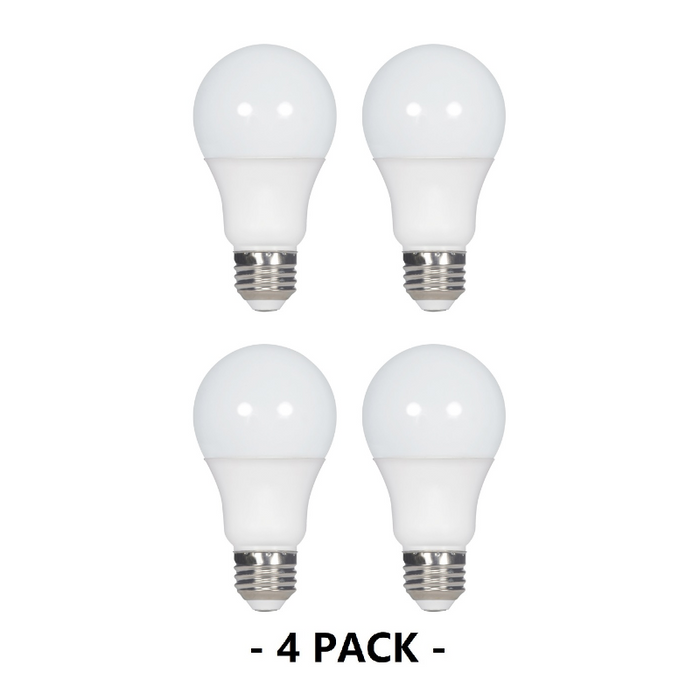 Satco S8490 15.5W A19 4000K Non-Dimmable LED Bulb, 4-Pack