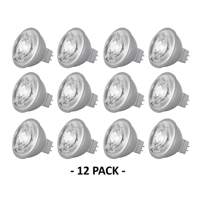 Satco S8637 8W MR16 LED Bulb - 15° Beam Spread, GU5.3 base, 3500K