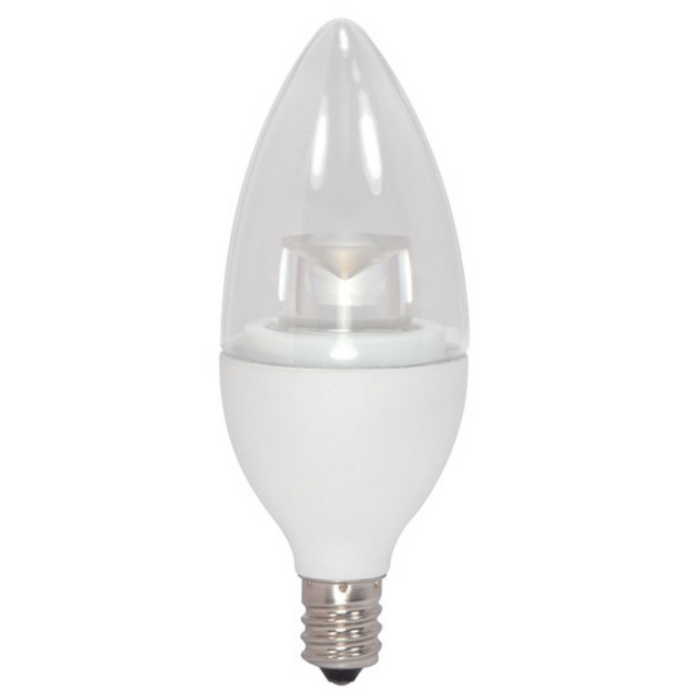 Satco S8951 4.5W B11 Clear LED Bulb, 2700K