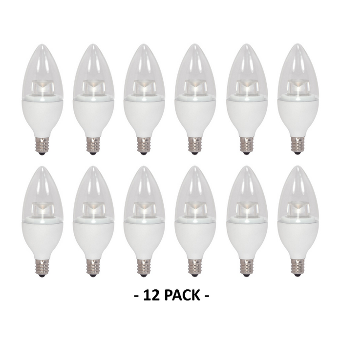 Satco S8951 4.5W B11 Clear LED Bulb, 2700K