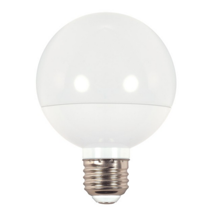 Satco S9203 6W G25 Frost Globe LED Bulb, 5000K