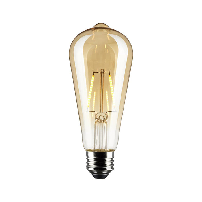 Satco S9577 2.5W LED Filament Bulb, ST19, 2000K, E26 Base, 120V