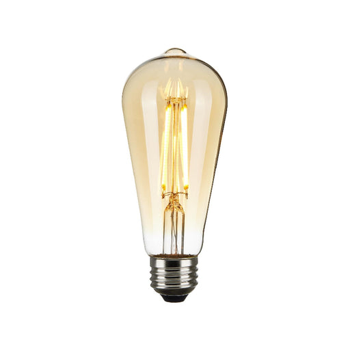 Satco S9579 7W ST19 LED Filament Bulb, E26 Base, 2000K