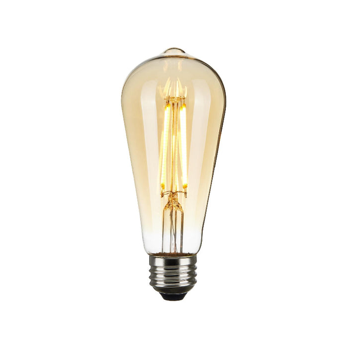Satco S9579 7W ST19 LED Filament Bulb, E26 Base, 2000K