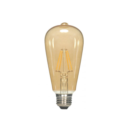 Satco S9579 7W ST19 LED Filament Bulb, E26 Base, 2000K