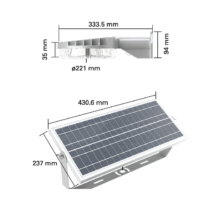 Halo SBL100 LED High Output Solar Area Light, 10000 lm