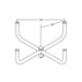 Gardco SBRKT RBH Round Bullhorn Brackets, 2-3/8" OD x 4" Length Tenon - Quad Spider
