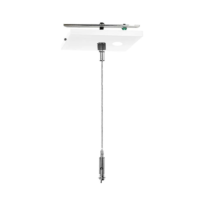 Westgate SCL-CSQ1P-6FT-NC 6ft Adjustable 1/16" Single Square Suspension Kit - White