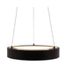 Westgate SCRH 18" 30W LED Hollow Circle Pendant with Uplight, 5CCT Selectable