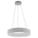 Westgate SCRH 18" 30W LED Hollow Circle Pendant with Uplight, 5CCT Selectable - White