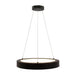 Westgate SCRH 24" 40W LED Hollow Circle Pendant with Uplight, 5CCT Selectable