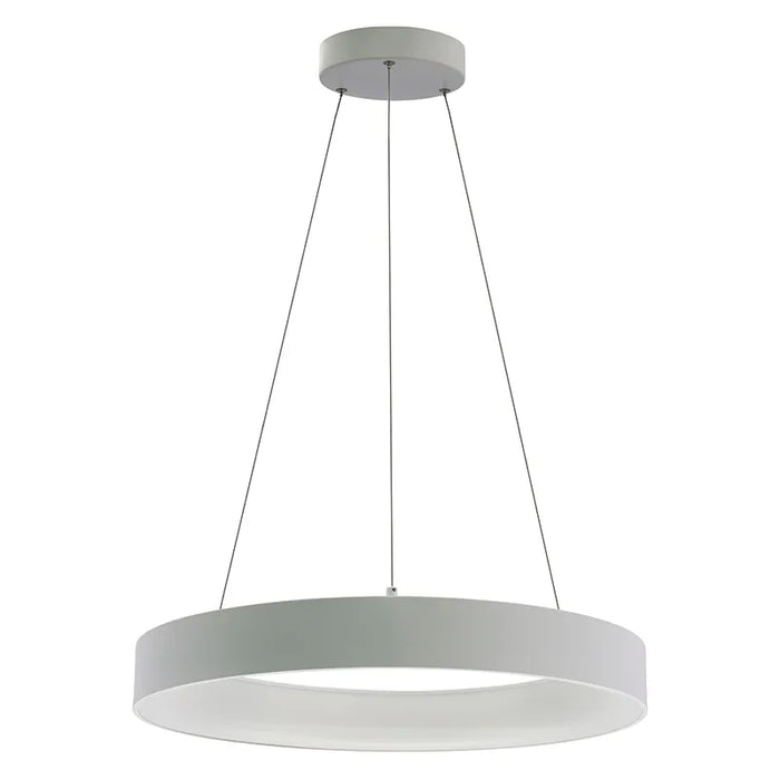 Westgate SCRH 24" 40W LED Hollow Circle Pendant with Uplight, 5CCT Selectable - White