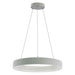 Westgate SCRH 24" 40W LED Hollow Circle Pendant with Uplight, 5CCT Selectable - White