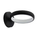 Westgate SCRH 1-lt 7" LED Hollow Circle Wall Sconce with Uplight, 5CCT Selectable, 120-277V - Black