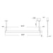 Westgate SCSL-UD 8-ft 40W/46W/52W/60W LED Architectural Slim Up & Down Linear Light, 5CCT Selectable, 120-277V