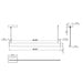 Westgate SCSSL-UD Series LED Slim Architectural Up & Down Linear Light /w Separate Control, PC Lens, 5CCT Selectable, 120-277V