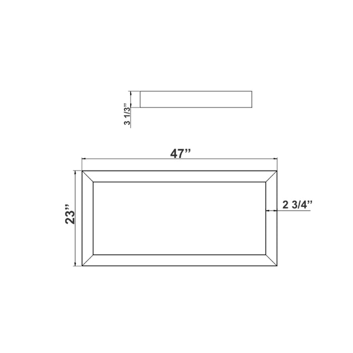 Westgate SCX 2X4 60W/90W/120W Seamless Linkable Linear Lighting System, CCT Selectable, 120-277V