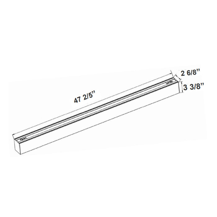 Westgate SCX-4FT-RGBWW-BT 40W LED WG Smart App Compatible Linear Light, RGB, 4400 Lumen, 120-277V