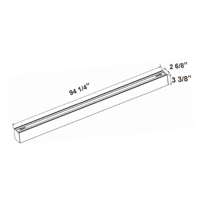 Westgate SCX-8FT-RGBWW-BT 80W LED WG Smart App Compatible Linear Light, RGB, 8800 Lumen, 120-277V