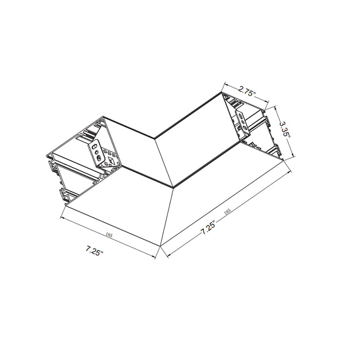 Westgate SCX-IC-RGBWW Linear Inside Corner