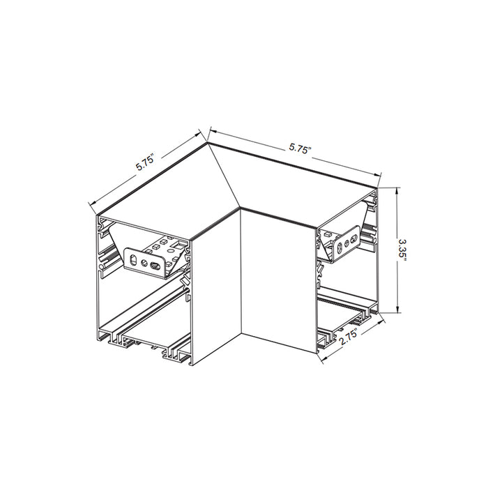 Westgate SCX-L-RGBWW Linear L Section