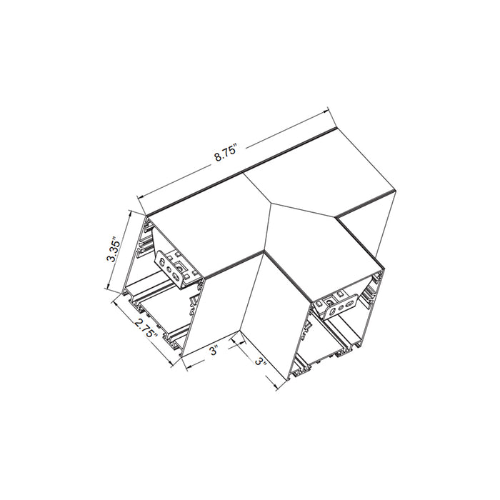 Westgate SCX-T-RGBWW Linear T Section