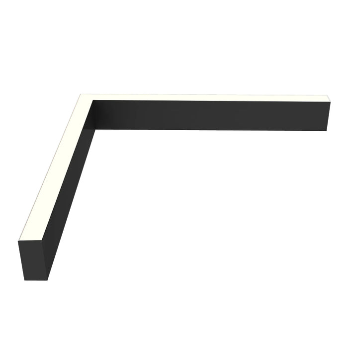 Westgate SCX1.5-L Series Architectural Seamless L-Shaped Linkable Linear Lights, 5CCT & Power Selectable, 120-277V - Black/2ft
