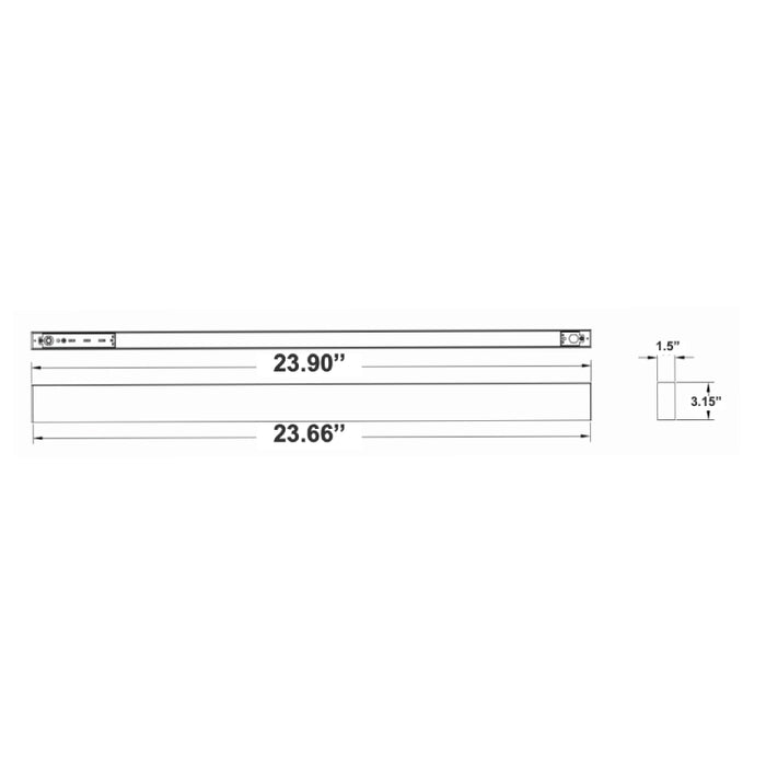 Westgate SCX1.5 Series Up/Down LED Linear Light, 5CCT & Power Selectable, 120-277V